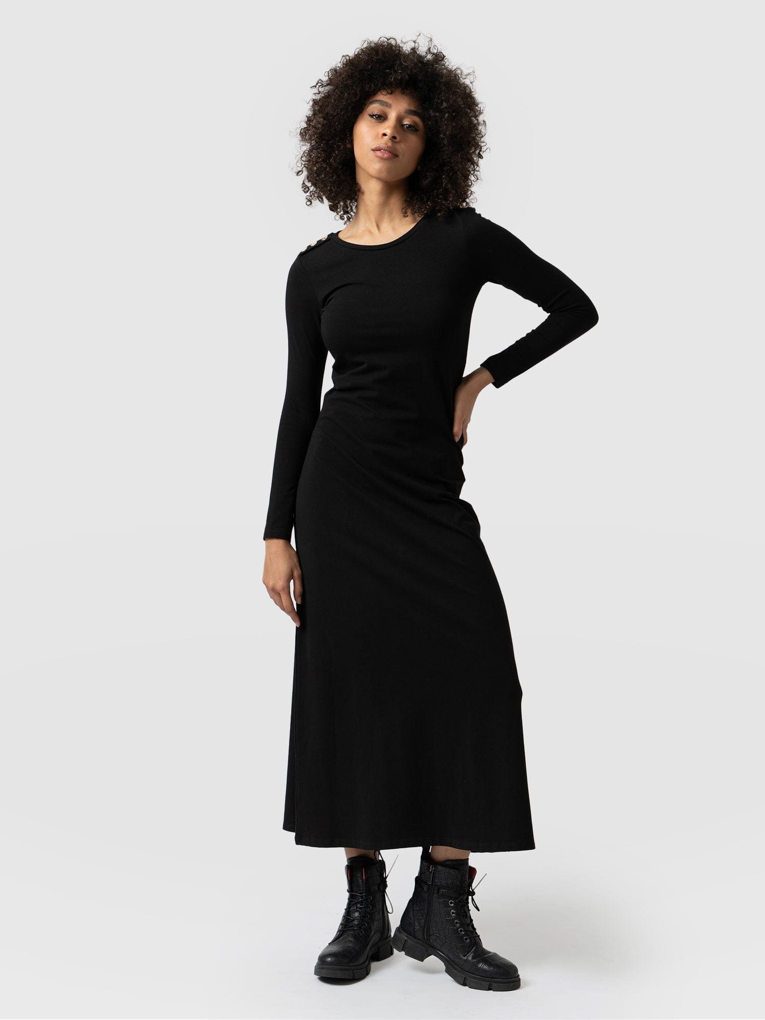 Buy Vero Moda Women Black Solid Fit & Flare Dress - Dresses for Women  1625311 | Myntra